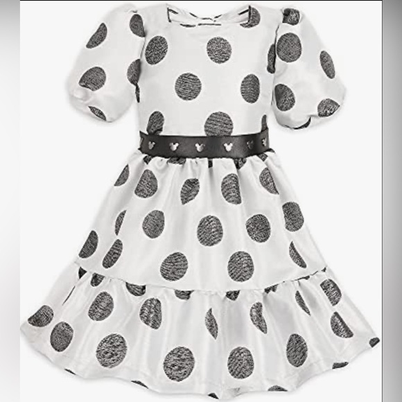 Disney Girls Minnie Mouse Polka Dot Dress EUC - Picture 2 of 6